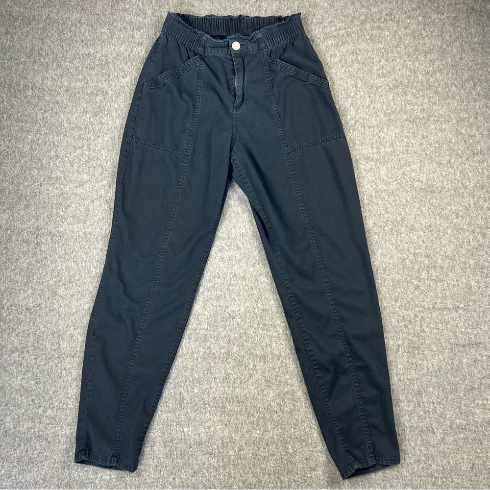 Women's Old Navy Hi Rise Soft Utility Style Cargo Pants Size S Color BlackJack